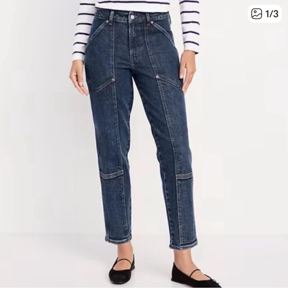 Old Navy High-Waisted OG Straight Utility  Jeans in NOURA